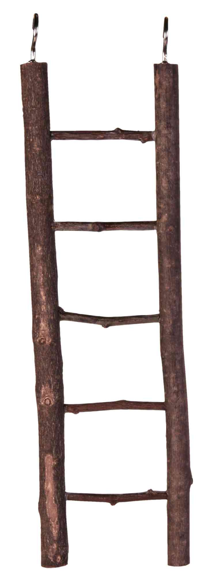 5879 Natural Living wooden ladder, 5 rungs/26 cm