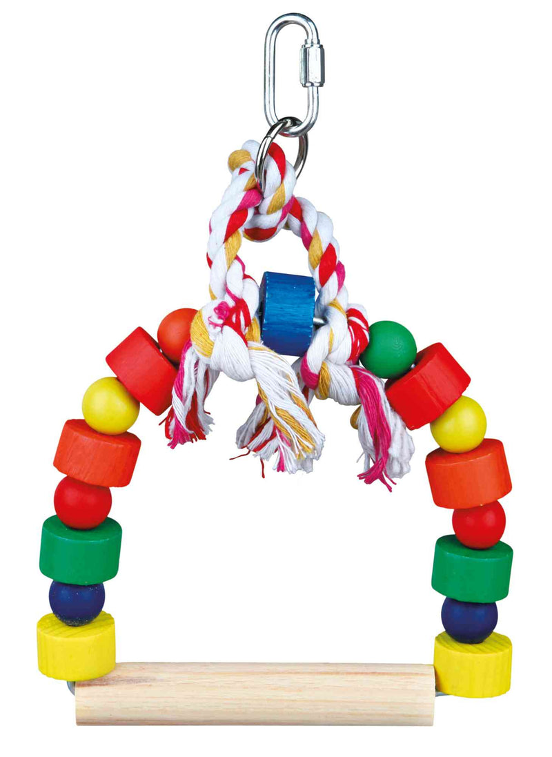 5828 Arch swing with colourful wooden blocks, 13 x 19 cm