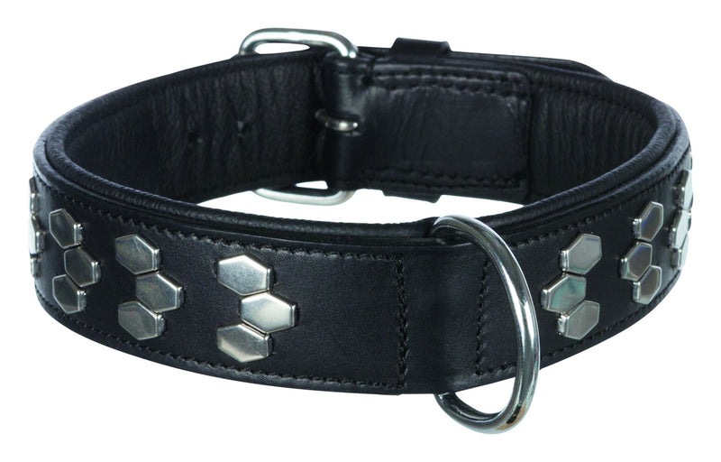 1840 Active collar with studs, XL: 65-75 cm/40 mm, black