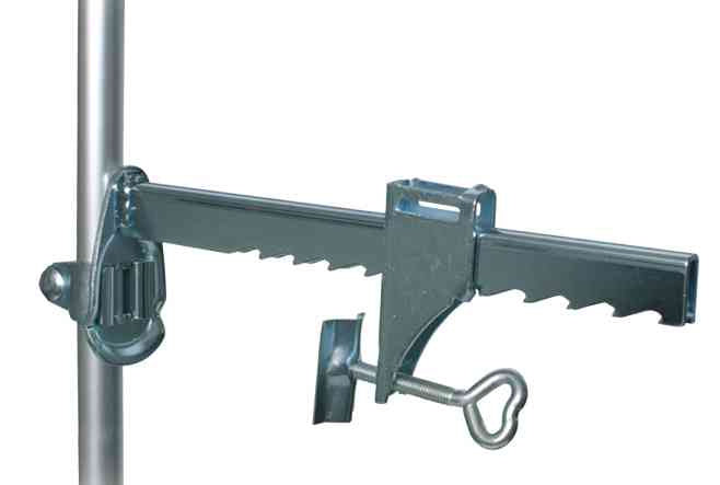 4412 Wall clamp with telescope pole