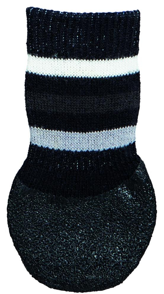 19526 Dog socks, non-slip, XL, 2 pcs., black