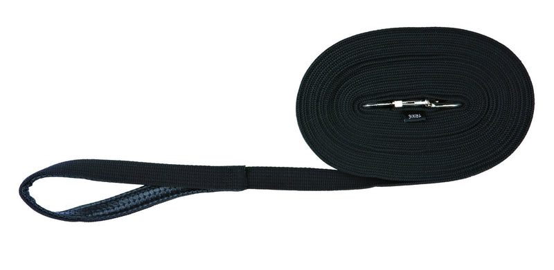 19901 Tracking leash, flat strap, 5 m/20 mm, black