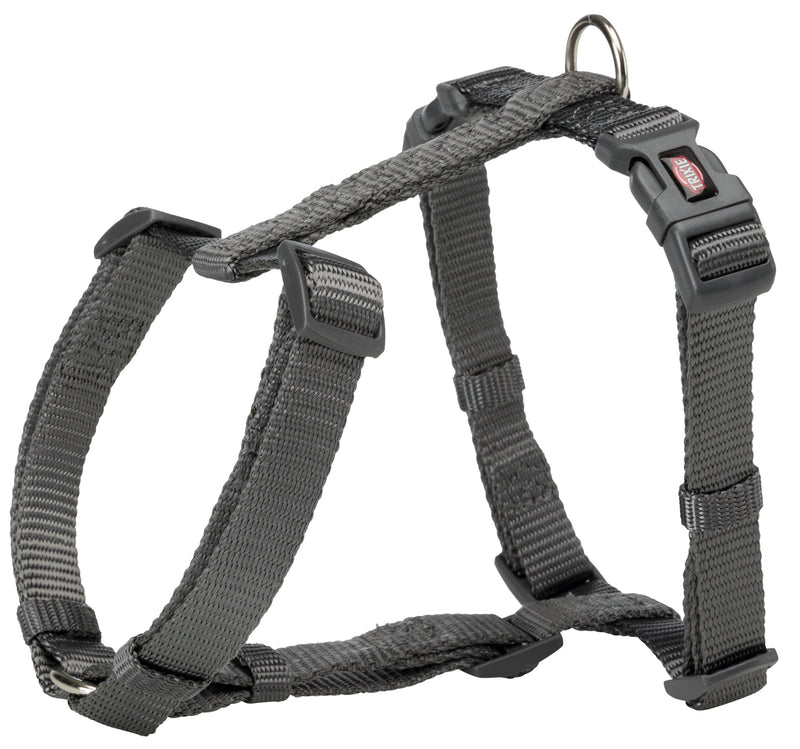 204916 Premium H-harness, L: 60-87 cm/25 mm, graphite
