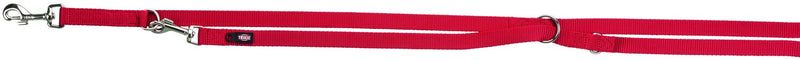 200503 Premium adjustable leash, M-L: 2.00 m/20 mm, red