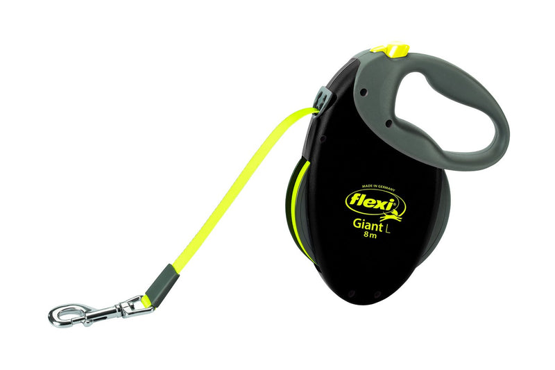 20929 flexi NEON GIANT, tape leash, L: 8 m, black/neon