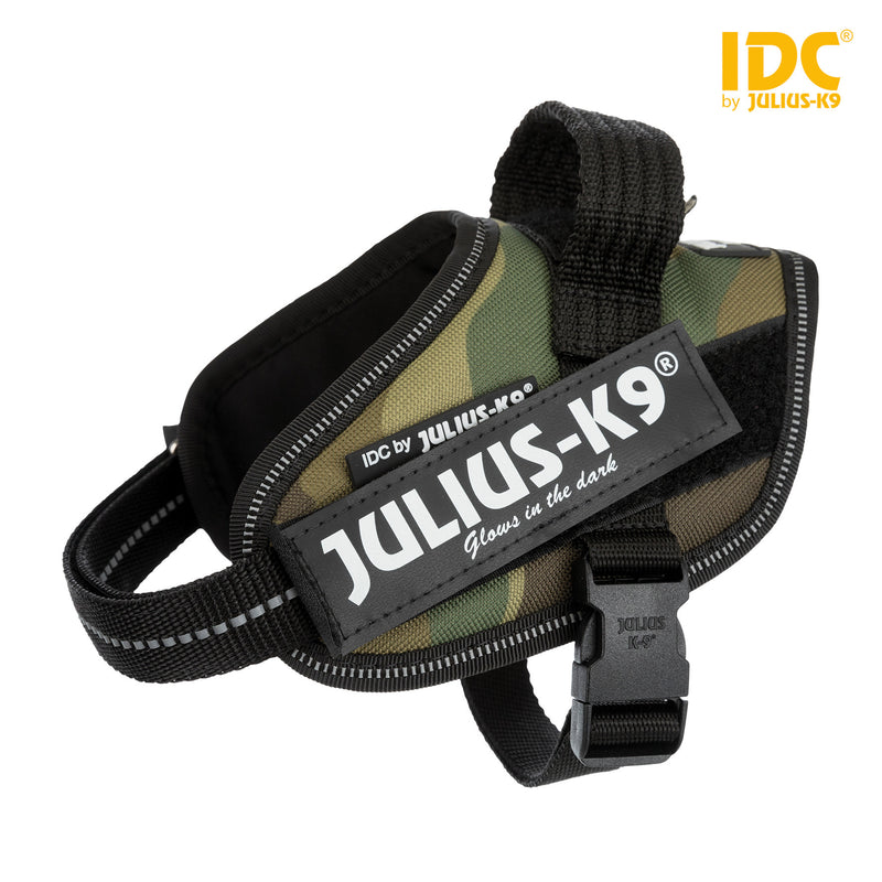 14814 Julius-K9� IDC Powerharness, Baby 2/XS-S: 33-45 cm/18 mm, camouflage