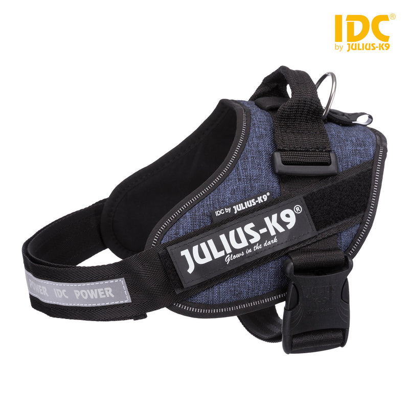 14845 Julius-K9� IDC Powerharness, 0/M-L: 58-76 cm/40 mm, jeans