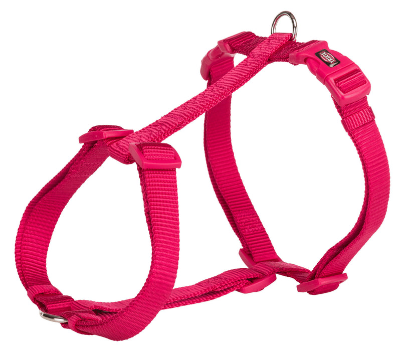 203511 Premium H-harness, L-XL: 75-120 cm/25 mm, fuchsia