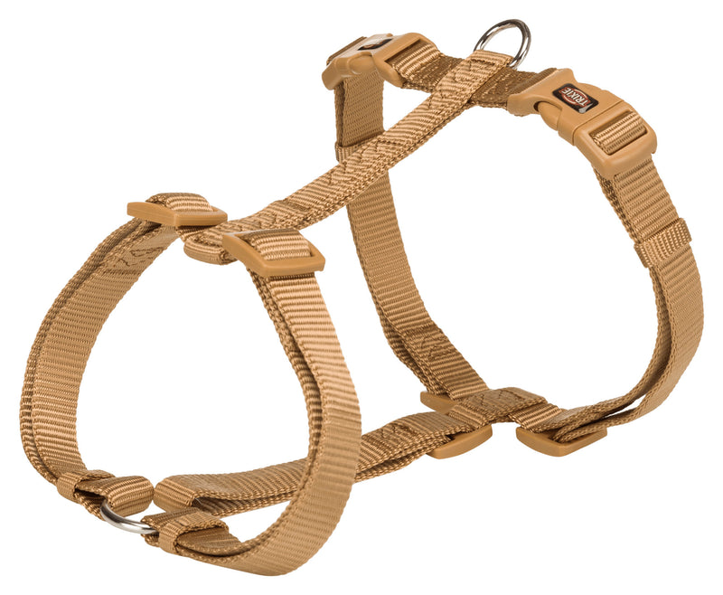 203514 Premium H-harness, L-XL: 75-120 cm/25 mm, caramel
