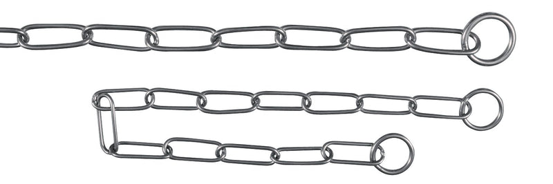 2171 Long link choke chain, stainless steel, 68 cm/4.0 mm