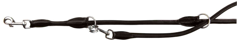 16331 Active adjustable leash, round-sewn, L-XL: 2.00 m/diam. 13 mm, black