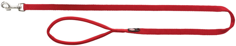 200203 Premium leash, M-L: 1.00 m/20 mm, red