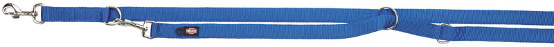 200802 Premium adjustable leash, double, M-L: 2.00 m/20 mm, royal blue