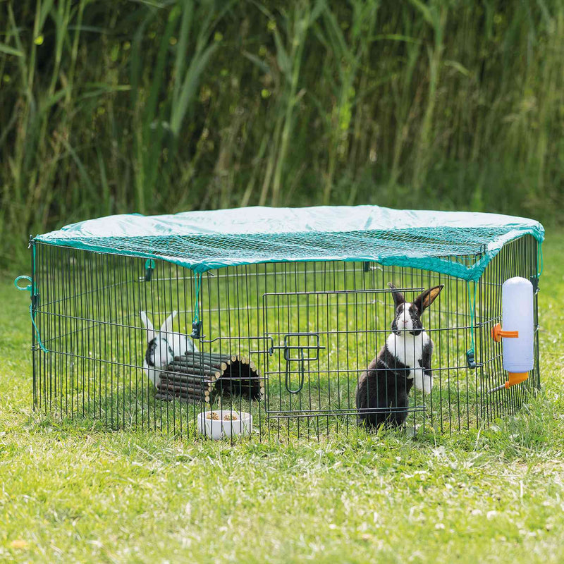 6242 natura outdoor run for young animals with net, diam. 116 x 38 cm