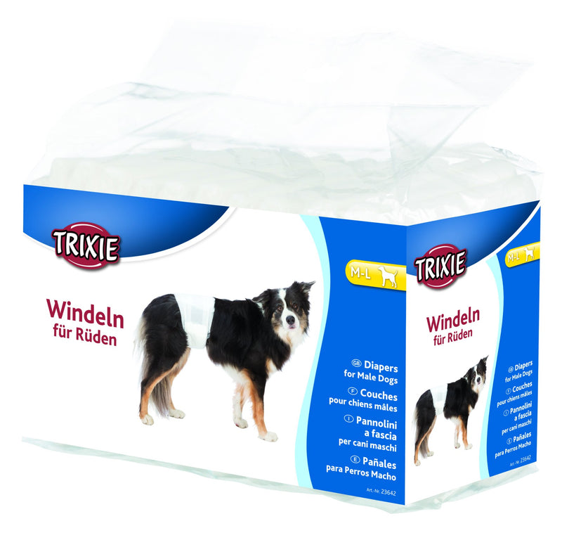 23642 Diapers for male dogs, M-L, 12 pcs.