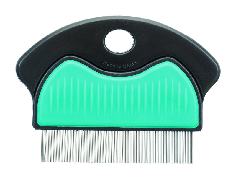 23761 Flea and dust comb, metal, 7 cm