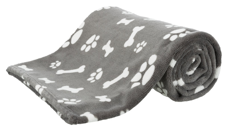 37096 Kenny blanket, plush, 100 x 75 cm, grey