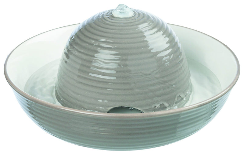 24466 Drinking Fountain Vital Flow, ceramic, 1.5 l, grey/white