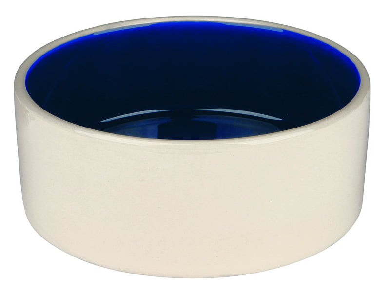 2451 Ceramic bowl, 1 l/diam. 18 cm, cream/blue