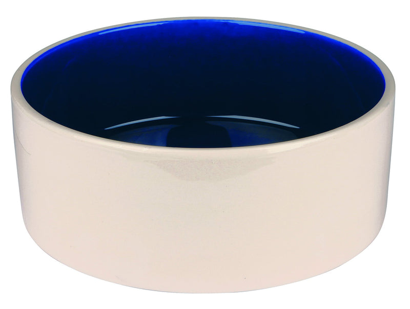 2452 Ceramic bowl, 2.3 l/diam. 22 cm, cream/blue
