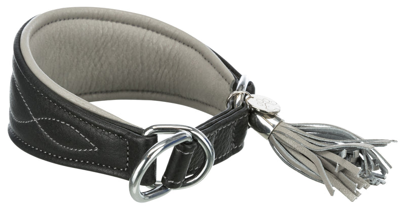 18963 Active Comfort collar for greyhounds, Sƒ??M: 33ƒ??42 cm/60 mm, black/grey