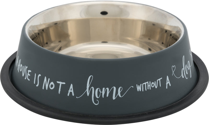 25143 Bowl, stainless steel/rubber base ring, 0.7 l/ 21 cm, grey