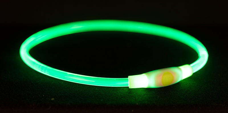 12661 Flash light ring USB, Lƒ??XL: 65 cm/ 8 mm, green