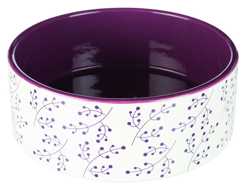 25125 Ceramic bowl, 1.4 l/diam. 20 cm, white/berry