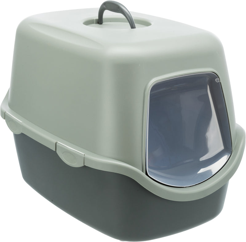 40210 Be Eco Vico cat litter tray, with hood, 40 x 40 x 56 cm, anthracite/grey-green