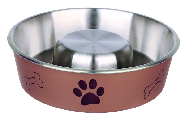 25249 Slow Feed stainless steel bowl, plastic coated, 1.4 l/diam. 21 cm