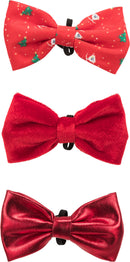 92524 Xmas suit bow tie, 10 cm, sorted