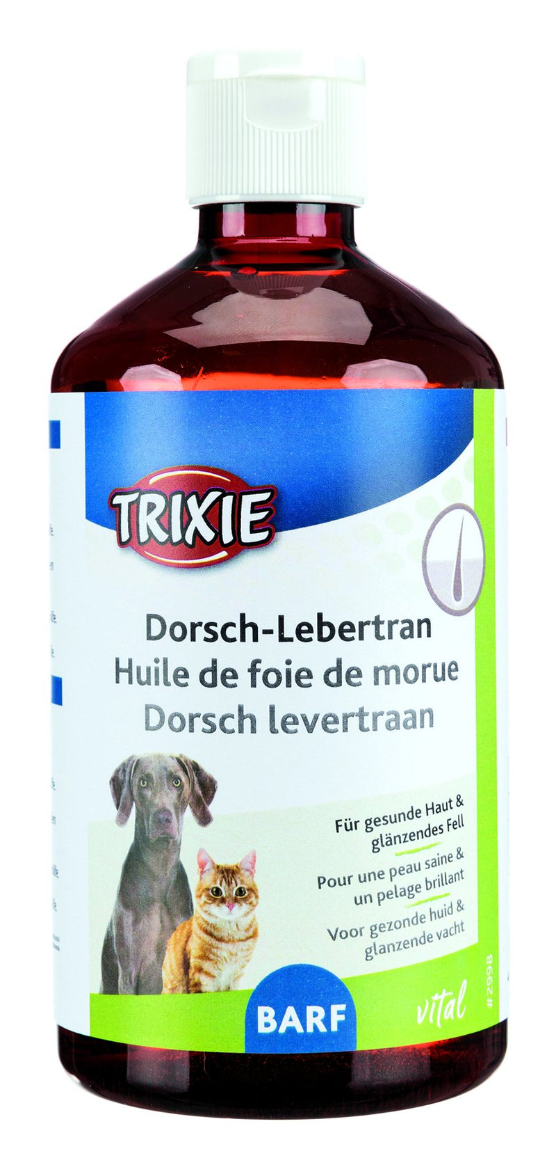 2998 Cod liver oil, dog/cat, D/FR/NL, 500 ml