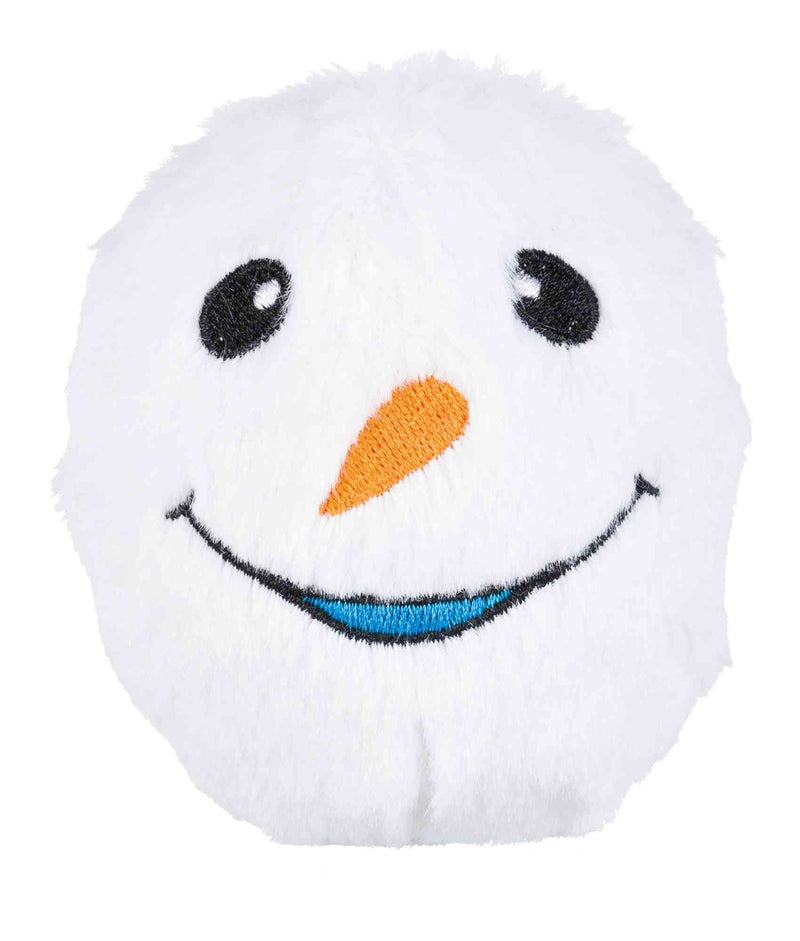 92497 Xmas snowball, plush,  10 cm, sorted