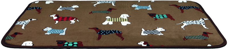 37124 FunDogs lying mat, 90 x 68 cm, brown