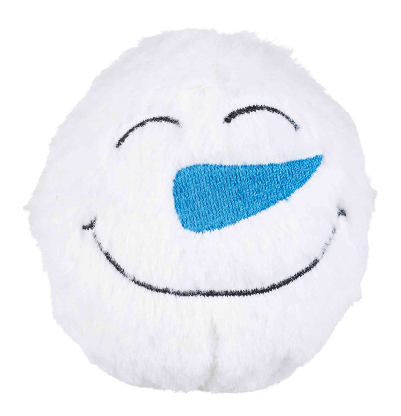92497 Xmas snowball, plush,  10 cm, sorted