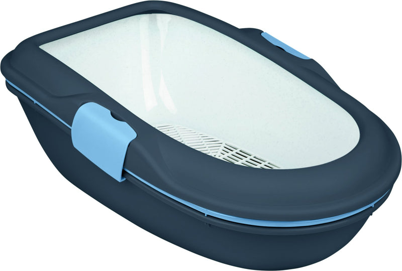 40154 Berto cat litter tray, with separating system, 39 x 22 x 59 cm, dark grey/pastel