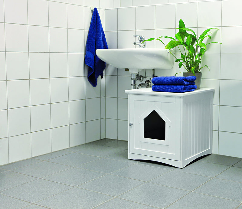 40290 House for cat toilets, 49 x 51 x 51 cm, white