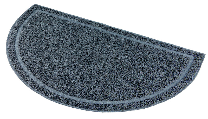 40386 Cat litter tray mat, semi-circular, PVC, 59 x 35 cm, anthracite