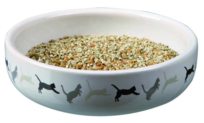 42341 Ceramic bowl for cat grass, diam. 15 x 4 cm, 50 g seed