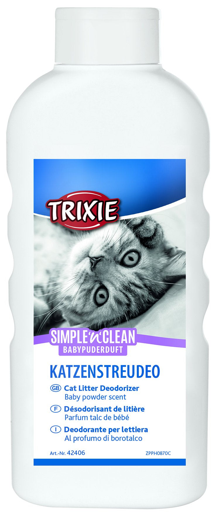 42406 Simple'n'Clean cat litter deodorizer, baby powder, 750 g