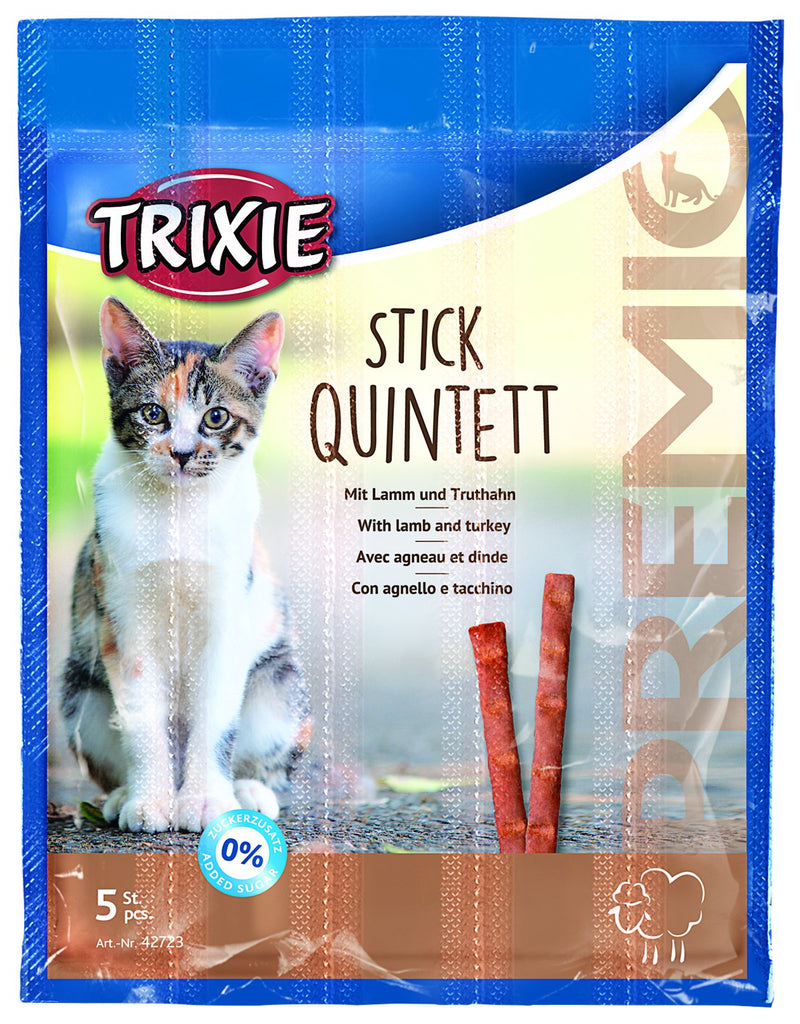 42723 PREMIO Stick Quintett, lamb/turkey, 5 x 5 g