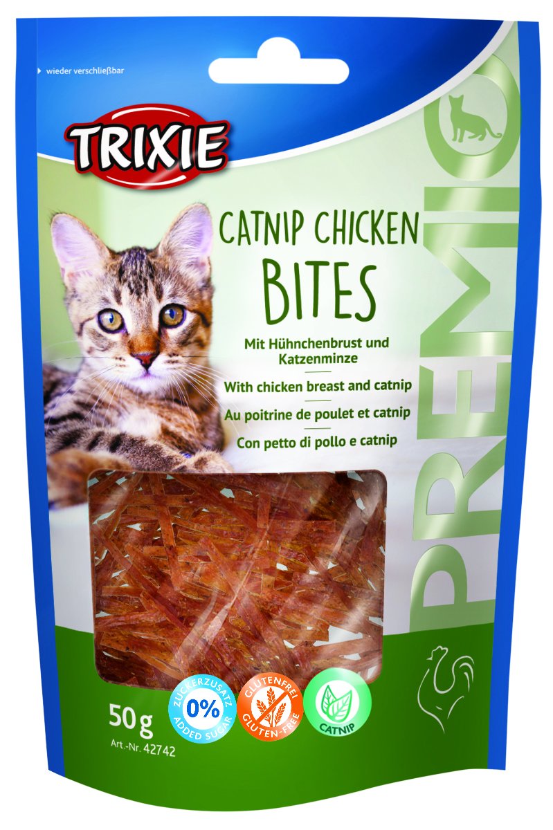 42742 PREMIO Catnip Chicken Bites, 50 g