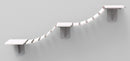 49931 Climbing ladder for wall mounting, 150 x 30 cm, white