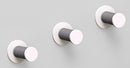 49962 Wall set 3 3 steps, 3 x diam. 18 x 22 cm, white/grey