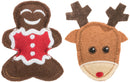 92548 Xmas elk and gingerbread figure, felt, 8 cm, 2 pcs.