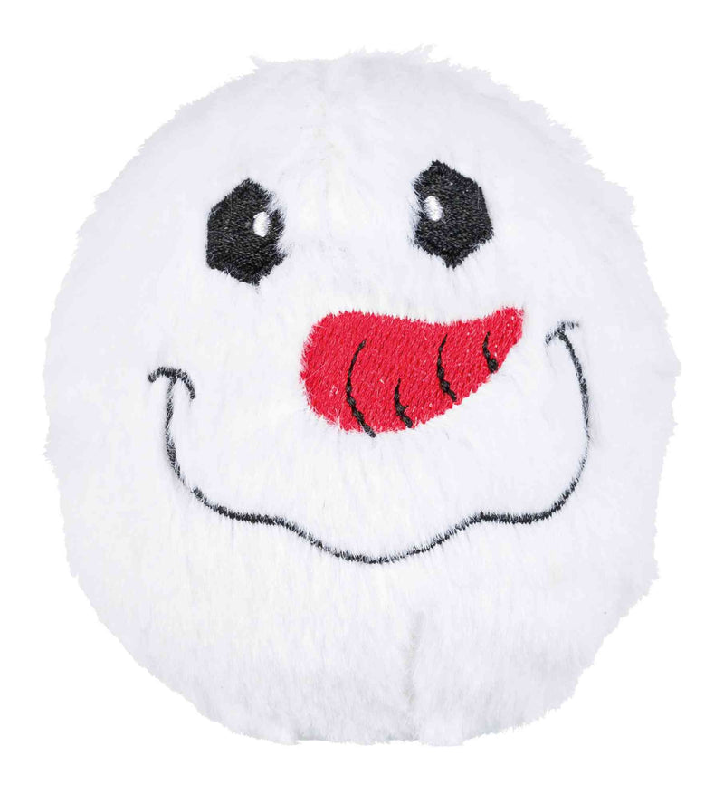 92497 Xmas snowball, plush,  10 cm, sorted