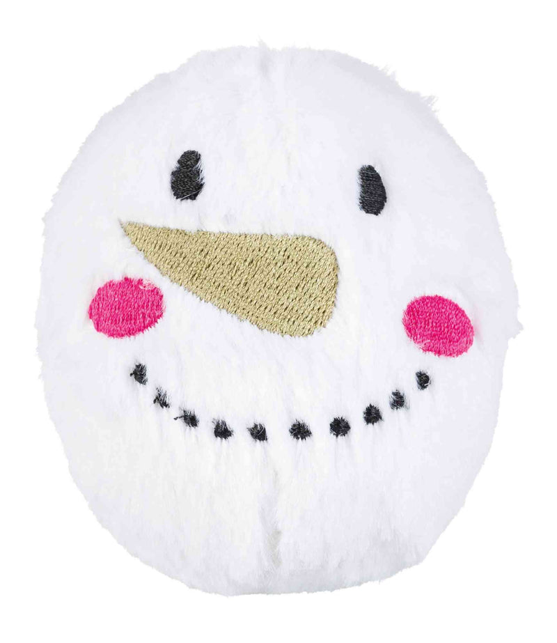92497 Xmas snowball, plush,  10 cm, sorted