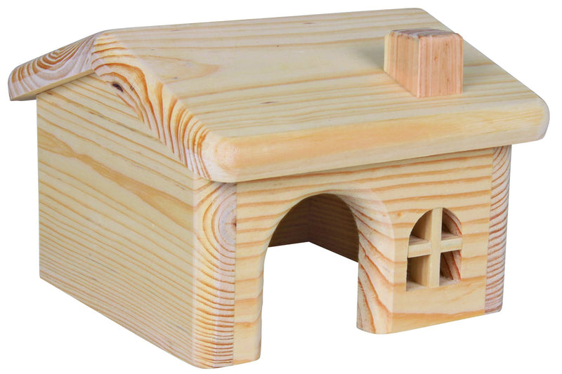 61251 Wooden house for mice/hamsters, 15 x 11 x 15 cm