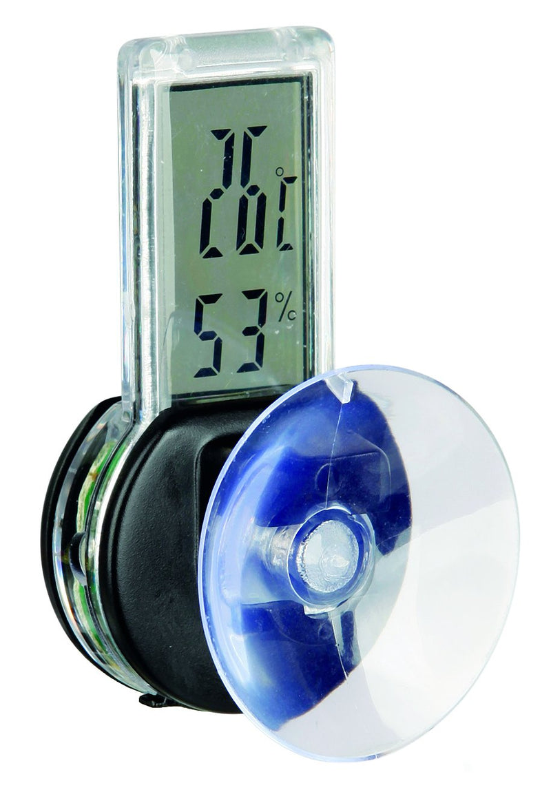 76115 Digital thermo-/hygrometer with suction pad, 3 x 6 cm