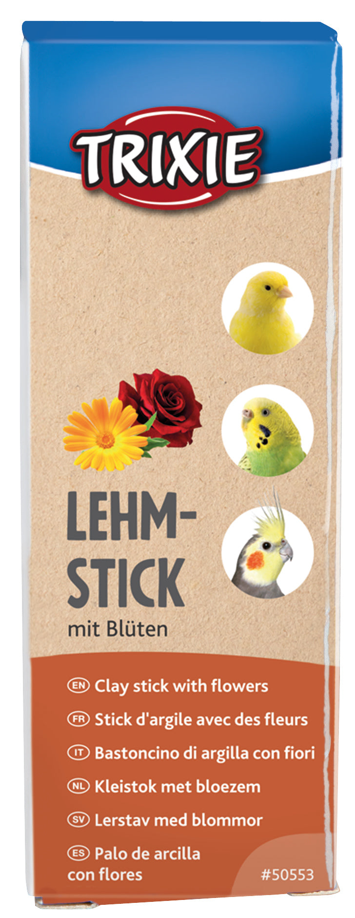 50553 Clay stick with blossoms, 2 pcs./250 g